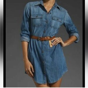 CURRENT/ELLIOTT ♥️ The Sara shirt, denim dress size 1